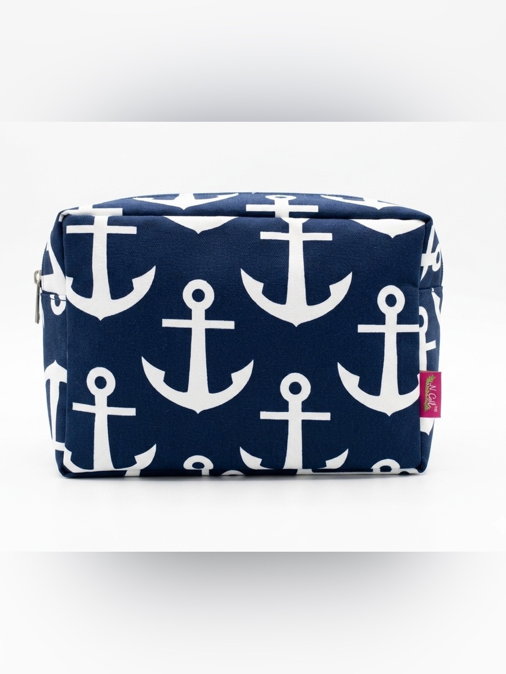 Anchor Print Cosmetic Bag